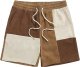 Men's Print Drawstring Waist Track Shorts